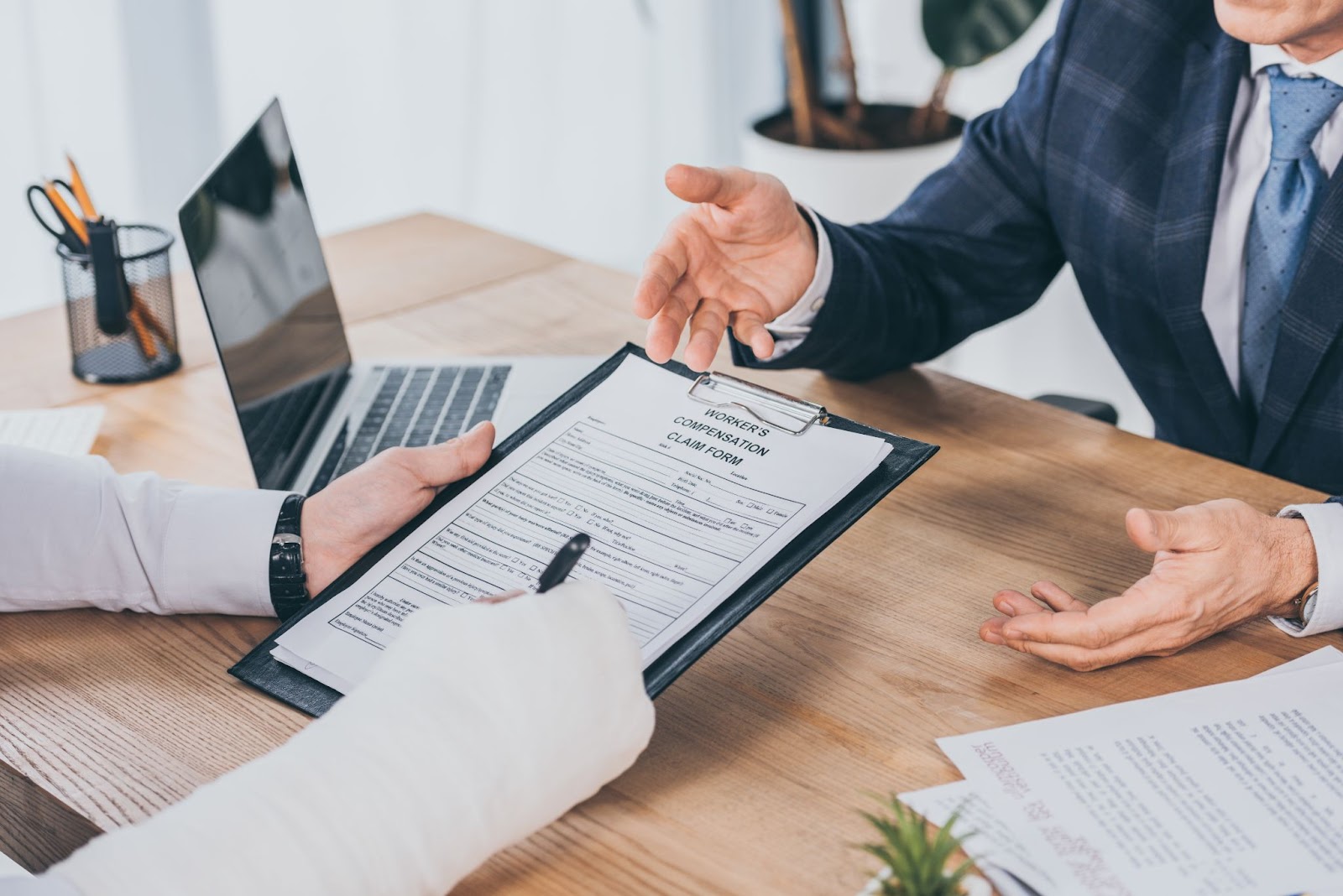 Workers compensation attorney in arizona helping an injured worker with navigating the workers' compensation process